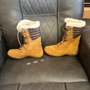 The North Face Cozy Tan Winter Boots
